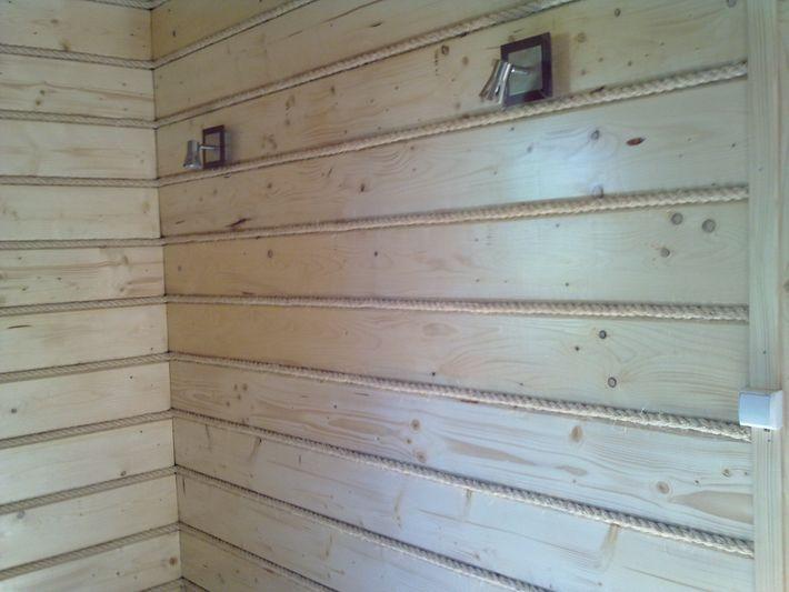 Drewniane obicie ściany